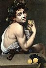 Caravaggio Canvas Paintings - Sick Bacchus